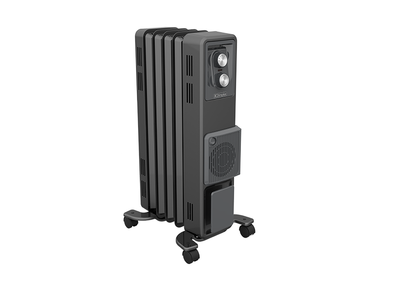 1.5kW Oil Free Column Heater with Thermostat & Turbo Fan